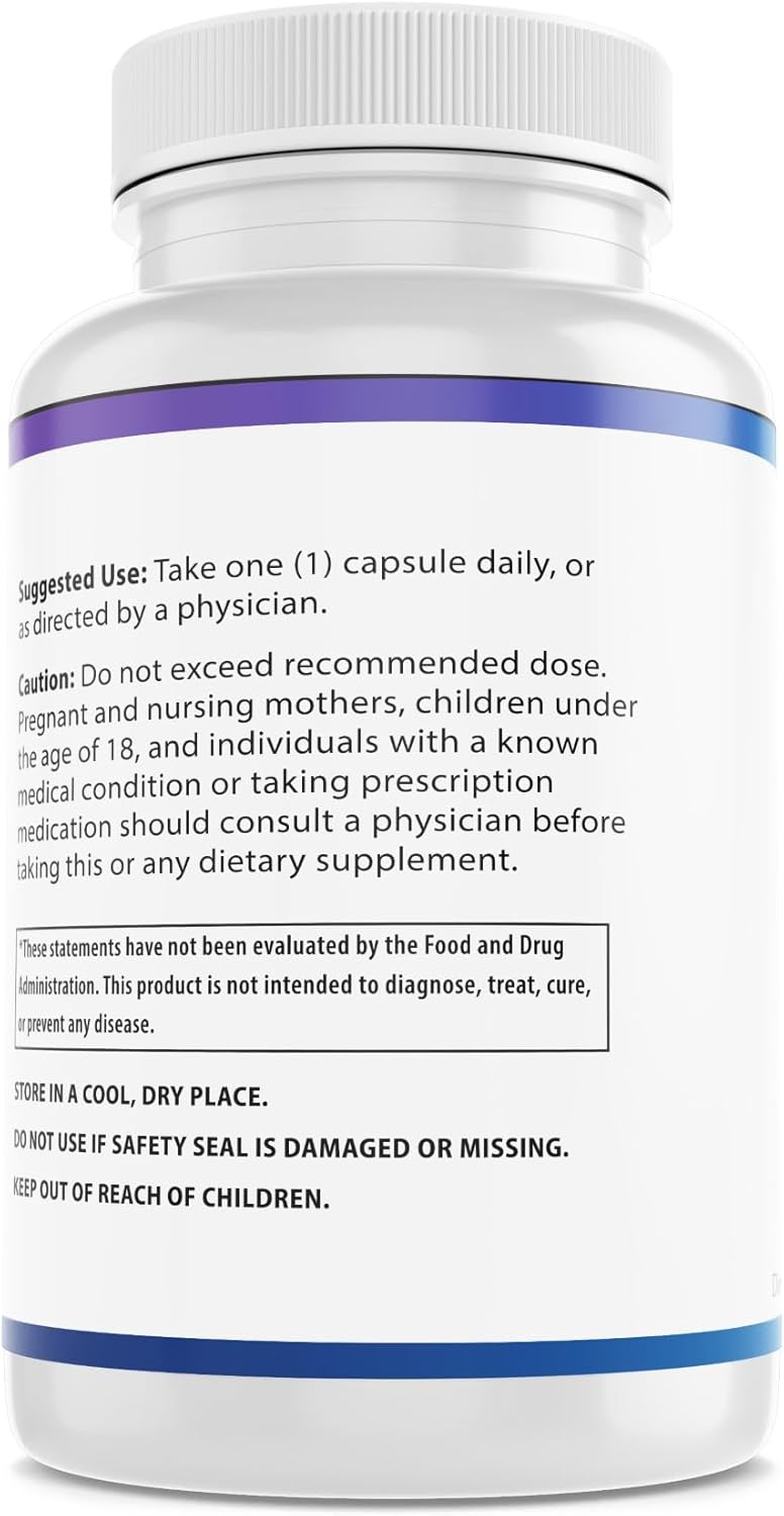 High Potency Biodora Zinc Supplement for Skin, Immune Support & Antioxidant - Vegan, 50mg Per Serving, 60 Capsules