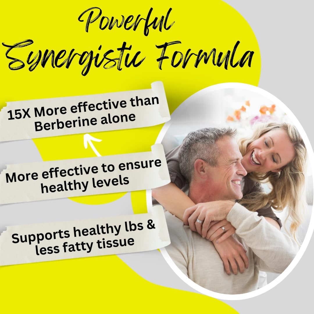 High Potency BioImmune Berberine Supplement with Ceylon Cinnamon for Maximum Absorption - 8,500mg Capsule