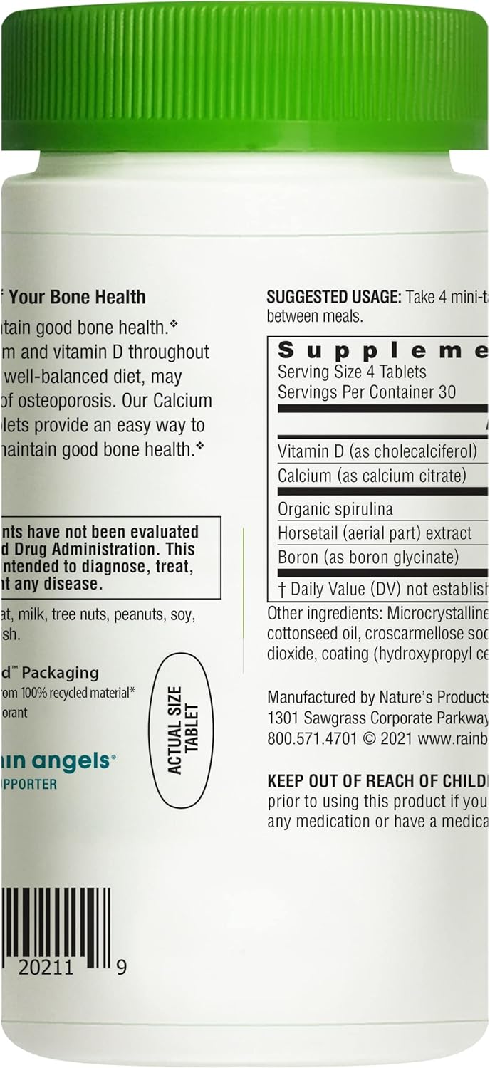 High-Potency Bone Health Support Mini-Tablets with Vitamin D - 120 Count
