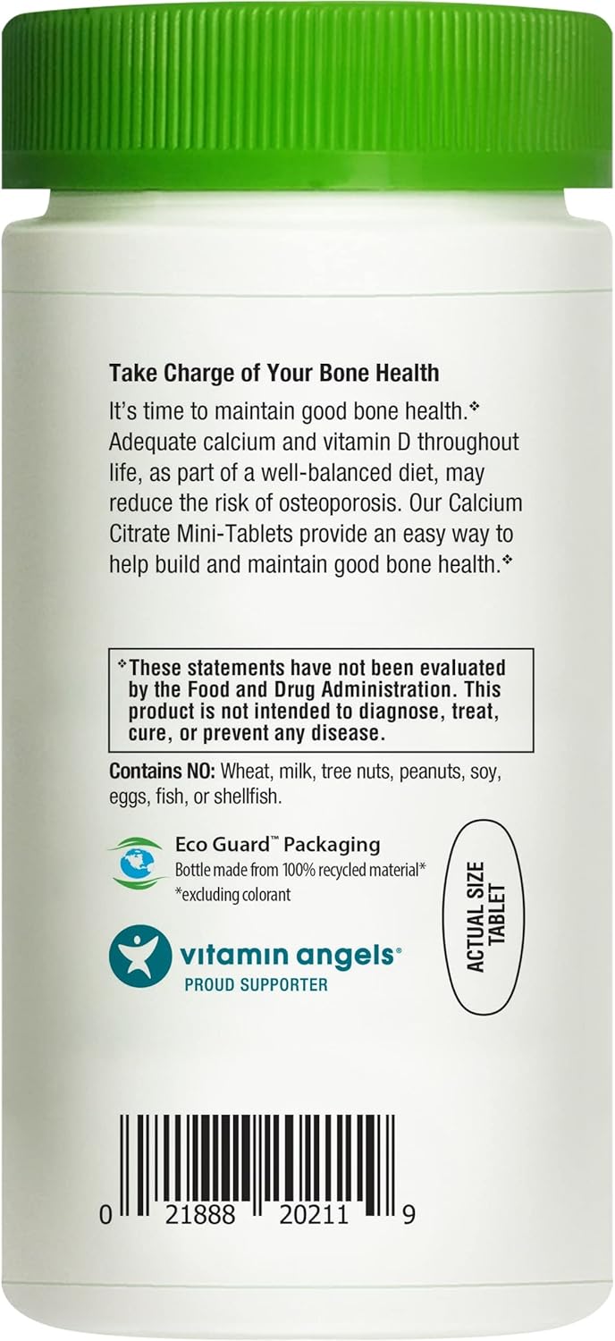 High-Potency Bone Health Support Mini-Tablets with Vitamin D - 120 Count