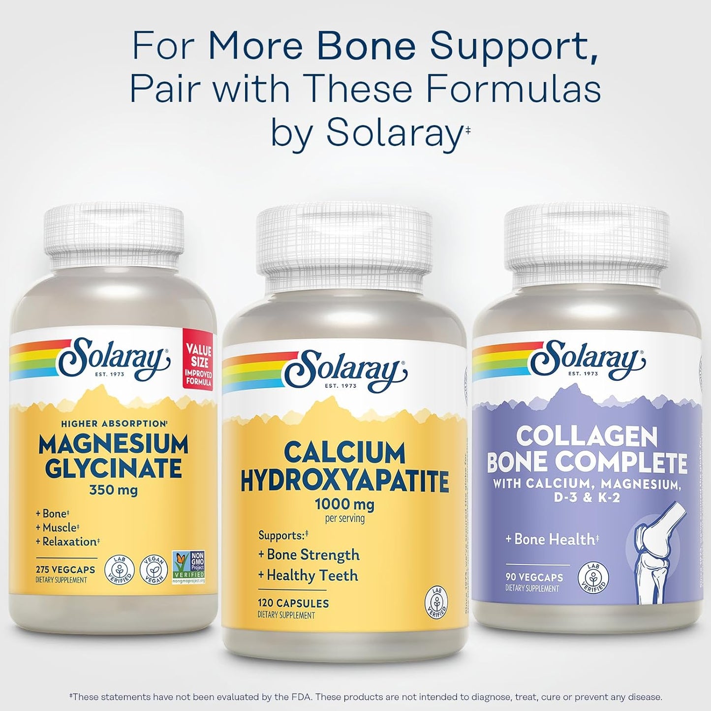 High Potency Calcium Hydroxyapatite Supplement for Bone Strength - 1000mg per Serving - Supports Healthy Teeth - Lab Verified - 60-Day Guarantee - 120 Capsules, 30 Servings