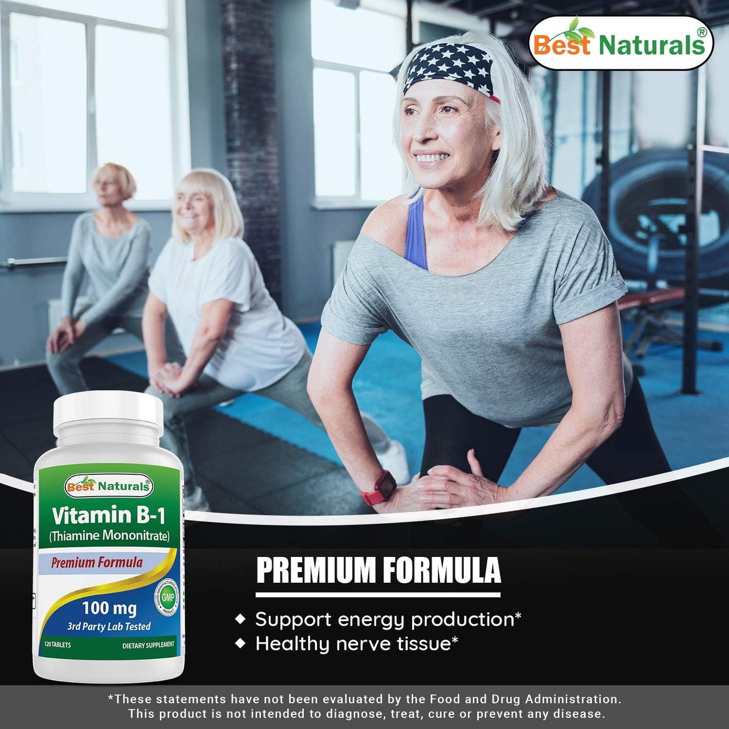 High Potency Choline Bitartrate 650mg with Vitamin B1 100mg for Cognitive Support