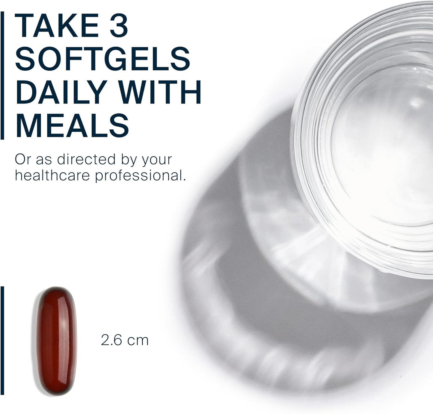 High Potency Cold Pressed Flax Seed Oil Softgels 3000mg | Rich in ALA for Heart Health | Gluten, Dairy, Soy Free | Non-GMO | 100 Count