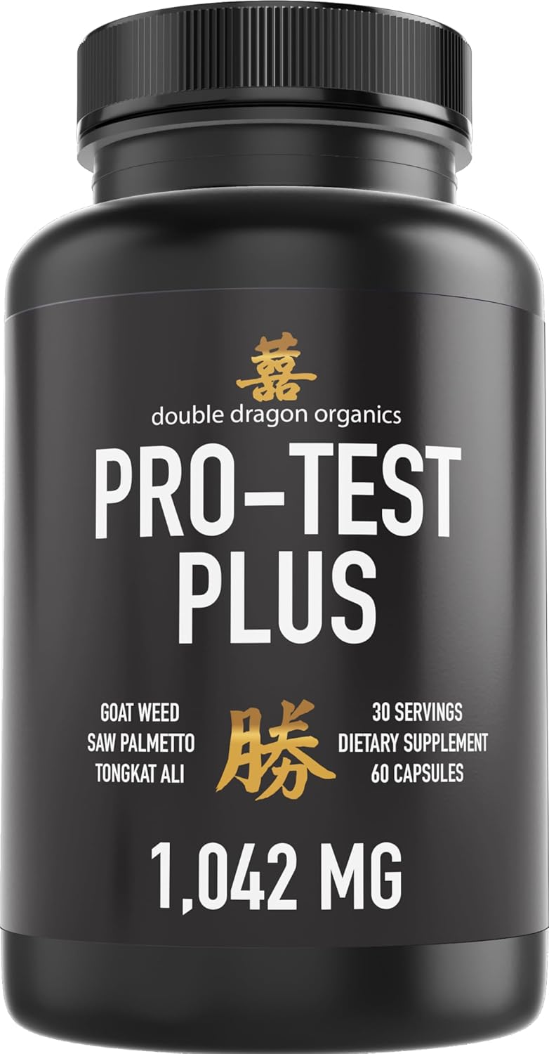 High Potency Double Dragon Organics Pro Test Plus Supplement - 1042mg Formula for Enhanced Performance