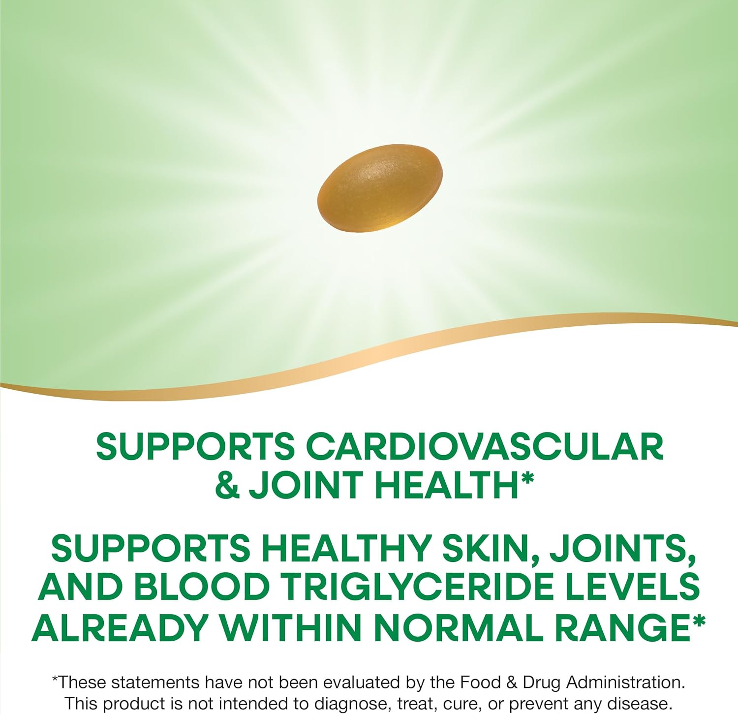 High Potency Enteric Coated Fisol Fish Oil for Cardiovascular and Joint Health - 180 Softgels