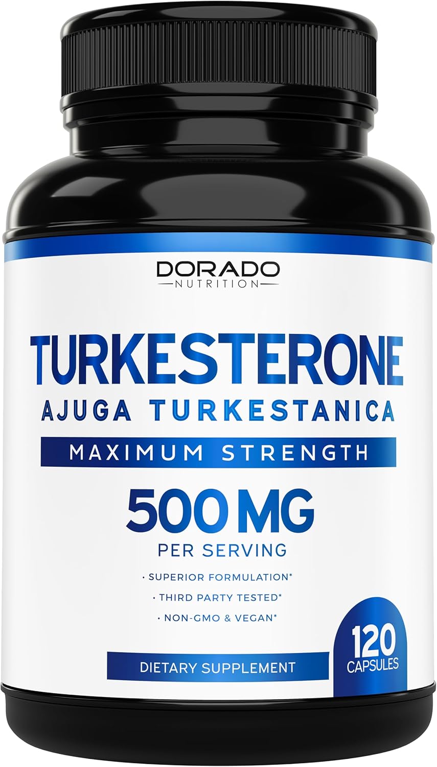 High Potency Epicatechin Extract and Turkesterone Supplement Combo - 120 Capsules Each, 750mg and 500mg Per Serving