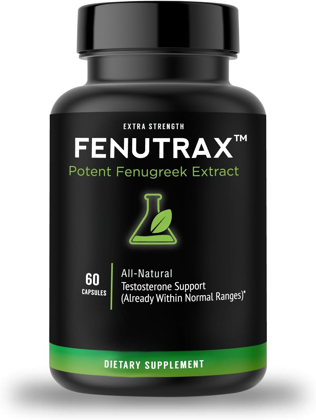 High-Potency Fenugreek Extract - Testosterone Support for Men - Muscle Growth & Energy - 1 Month Supply - VitaMonk FenuTrax™ (60 Capsules)