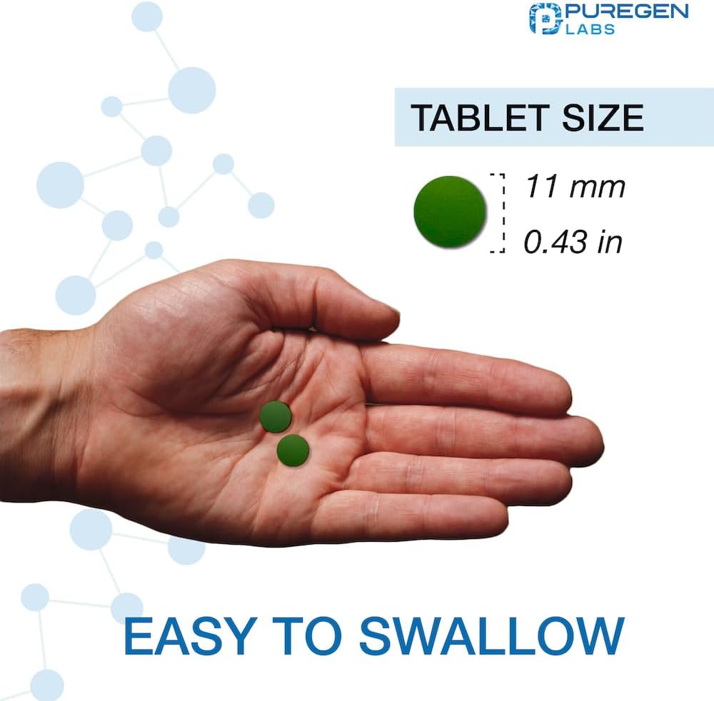 High Potency Ferrous Gluconate Iron Supplement by Puregen Labs - Gentle on Stomach | 200 Tablets x 2 Pack