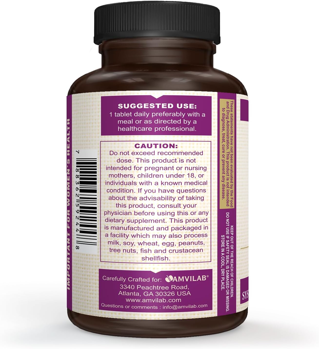 High Potency Folic Acid Supplement for Nervous System Support - 200 Tablets, 200 Day Supply