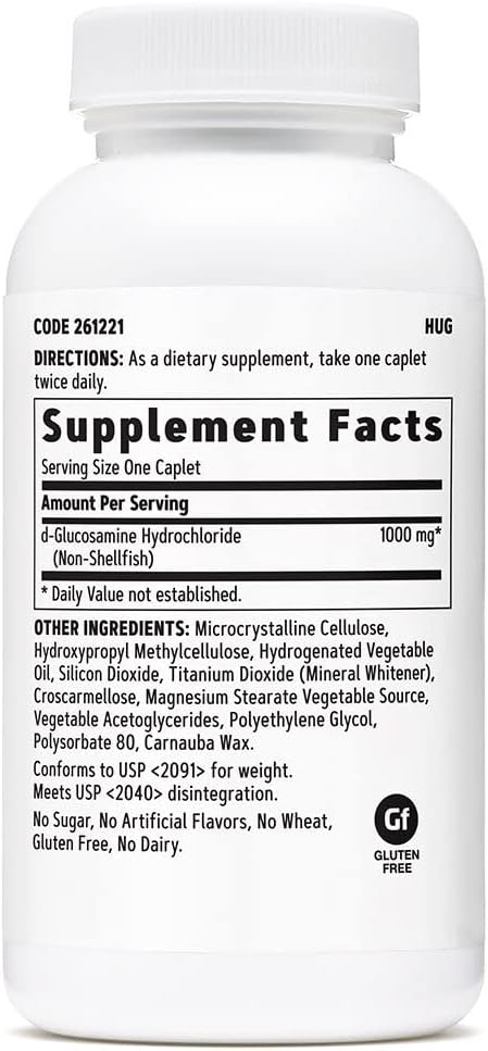 High Potency GNC Glucosamine 1000mg Supplement for Healthy Joints, 45 Servings