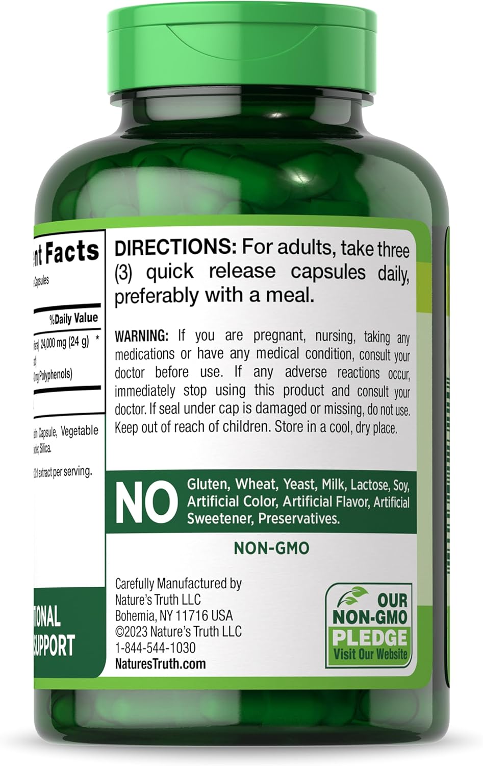 High Potency Grape Seed Extract Capsules - 24,000 mg | 180 Count | Non-GMO & Gluten Free Formula | Standardized Supplement