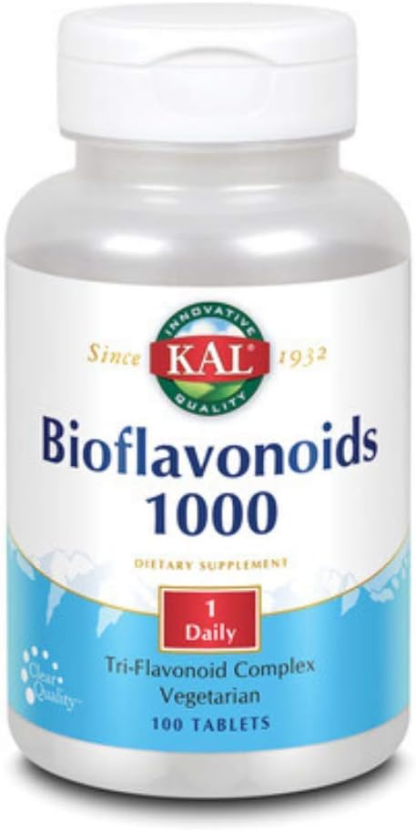 High Potency KAL Bioflavonoid Supplement 1000mg - 100 Count Bottle