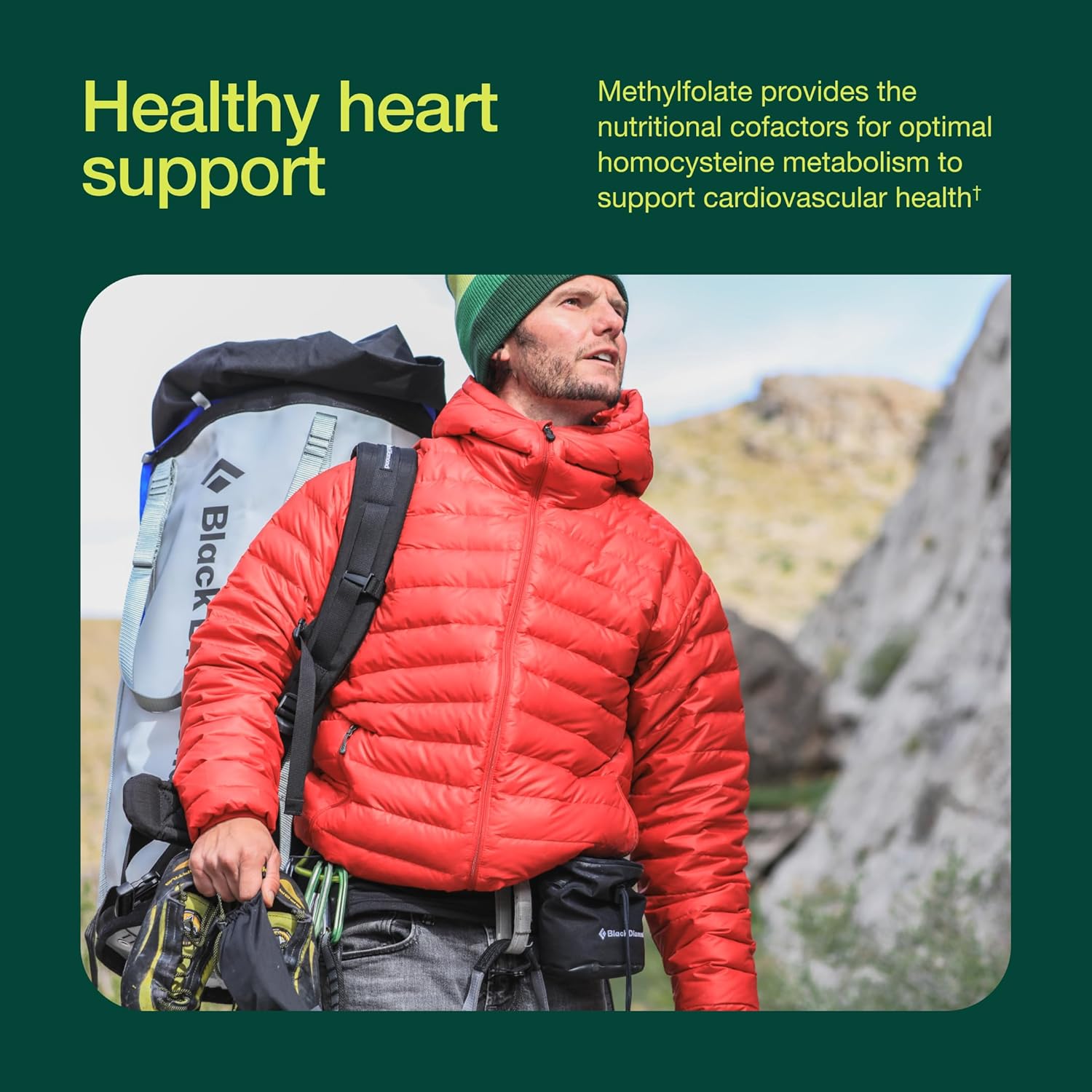 High-Potency L Methylfolate 15mg Capsules for Mood, Cognition, and Health - 60 Count