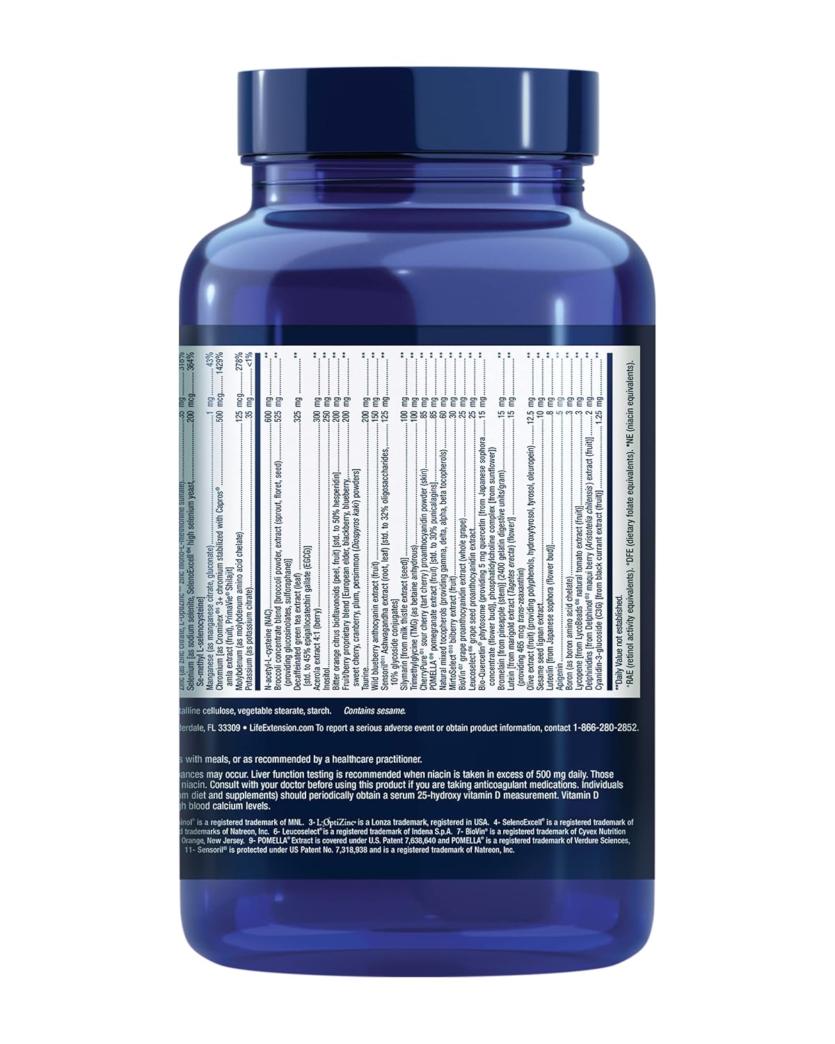 High Potency Life Extension Mix Capsules - Advanced Vitamin & Mineral Formula for Whole-Body Health, Healthy Aging - 360 Capsules, Gluten-Free