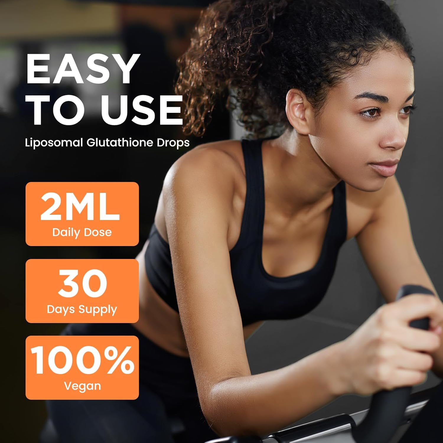 High Potency Liposomal Glutathione Liquid Drops with Vitamin C, Curcumin & Resveratrol - Immune & Skin Health Support - 2oz