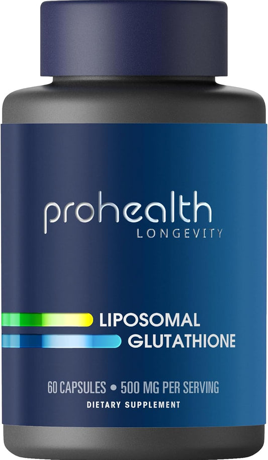 High-Potency Liposomal Glutathione Supplement | 500 mg per Serving | Antioxidant for Healthy Aging, Cells, & Detox | Third-Party Tested