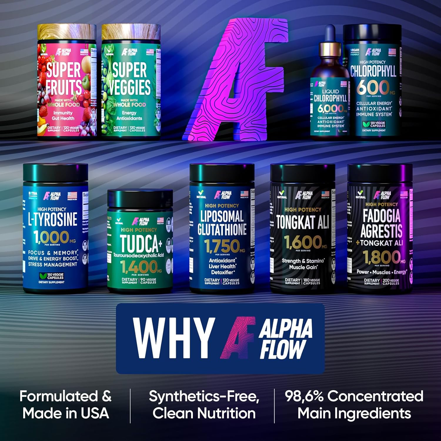 High Potency Liposomal Glutathione Supplement with Vitamin C for Liver Detox and Immune Support - 120 Capsules