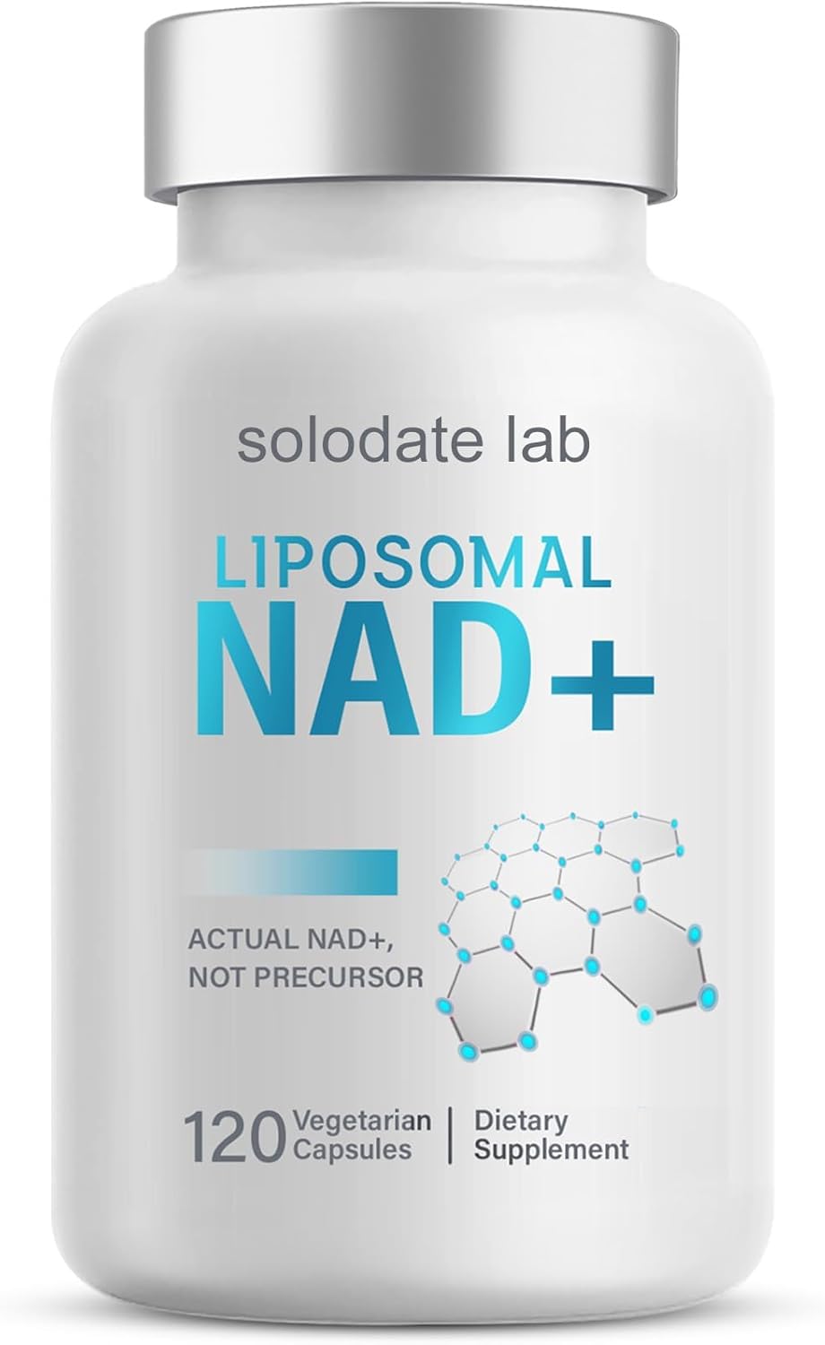 High Potency Liposomal NAD+ Supplement for Anti-Aging, Energy, and Focus - 120 Capsules