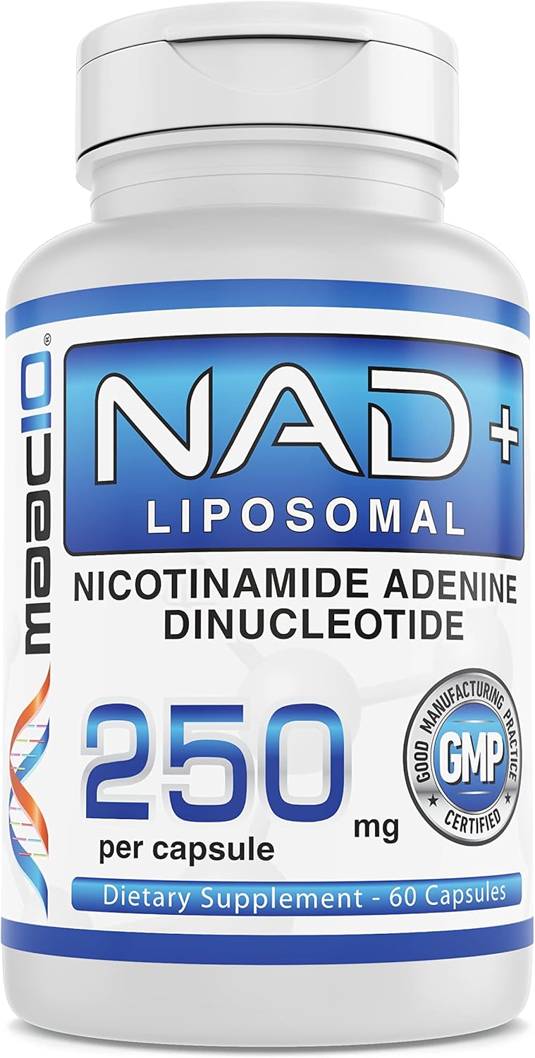 High Potency MAAC10 NAD+ Liposomal Capsules (250mg, 60-Day Supply) for Cellular Health and Energy Boost