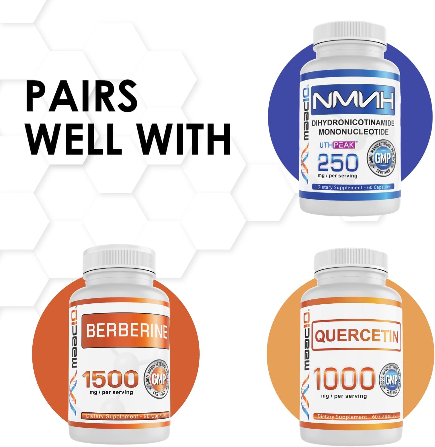 High Potency MAAC10 Trans Resveratrol Supplement with BioPerine for Enhanced Absorption - 500mg (2X 250mg Capsules 60ct)