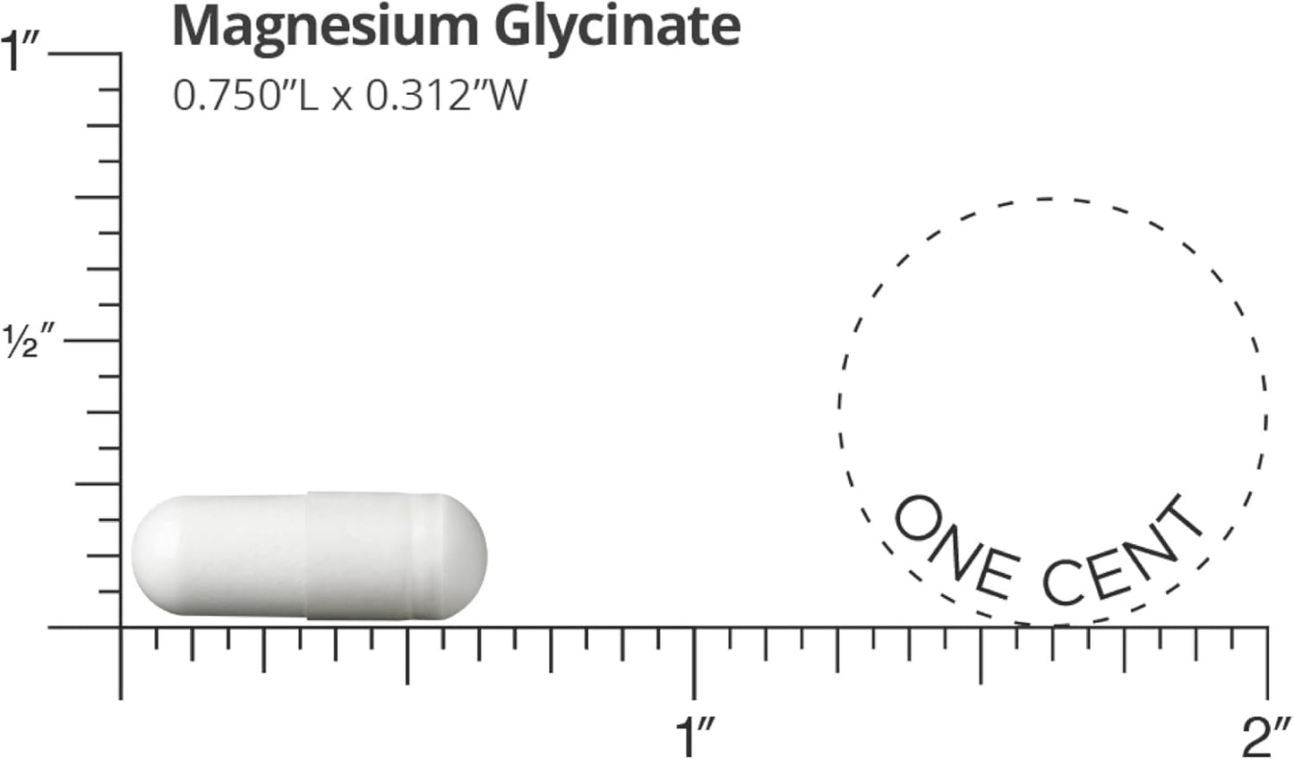 High Potency Magnesium Glycinate Complex - Formulated by Doctors for Heart Health & Mood Support - 420 mg per Serving - 30-Day Supply