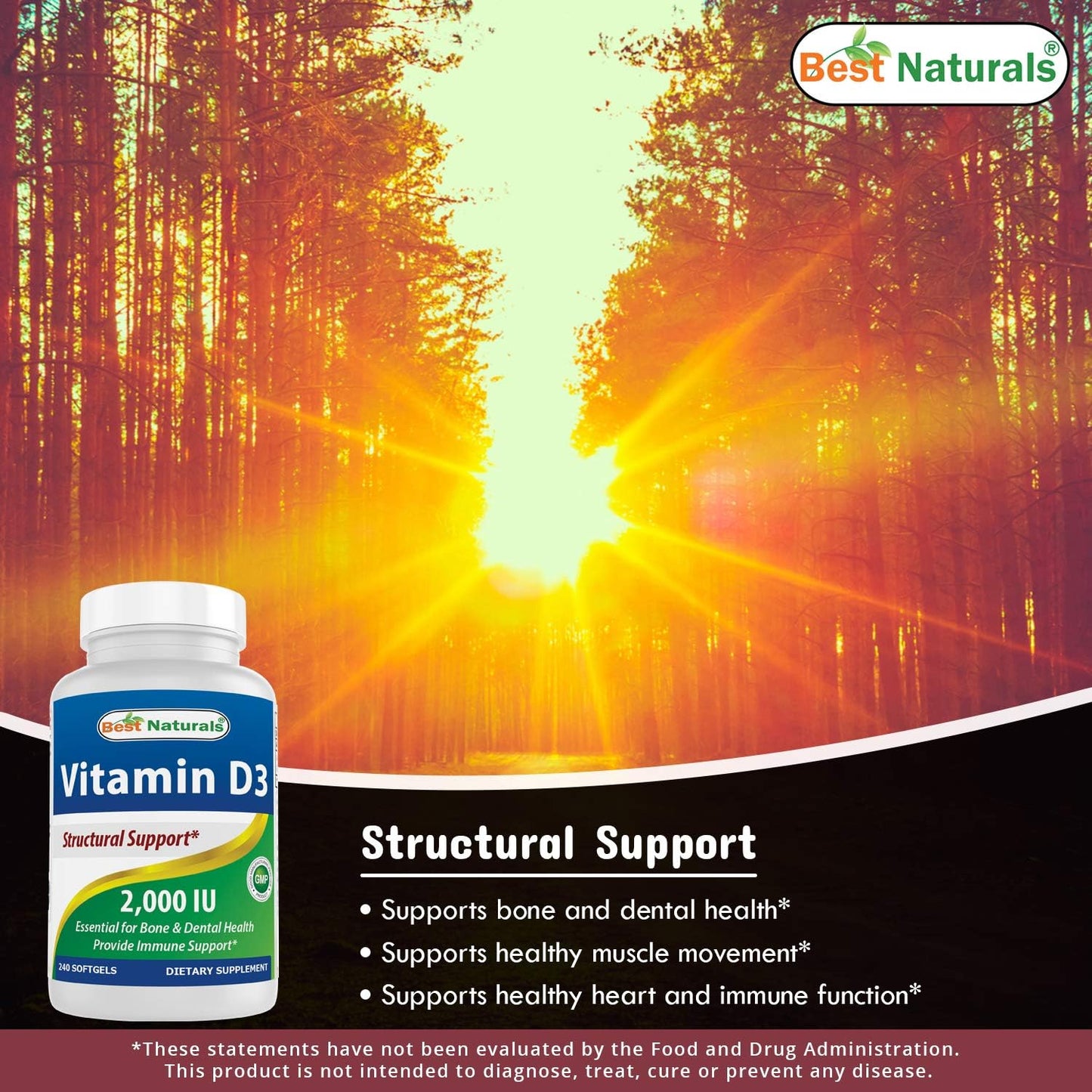 High Potency Magnesium Oxide 500 mg with Vitamin D3 2000 IU for Maximum Benefits