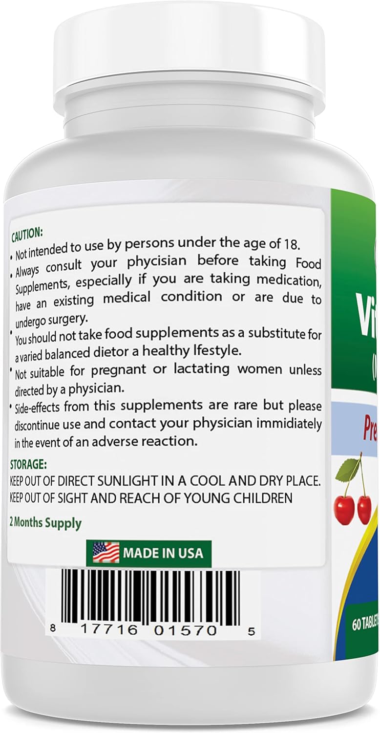 High Potency Methylcobalamin Vitamin B12 Tablets - 6000 mcg, 60 Count - Best Naturals