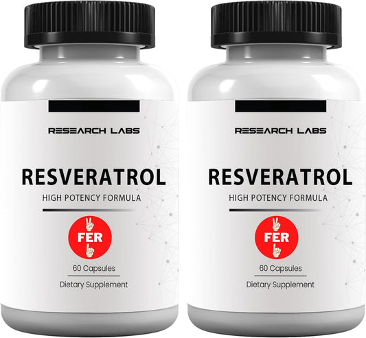 High Potency Micronized Resveratrol Supplement - 1200mg 2X Strength - Antioxidant for Heart Health - 120 Capsules