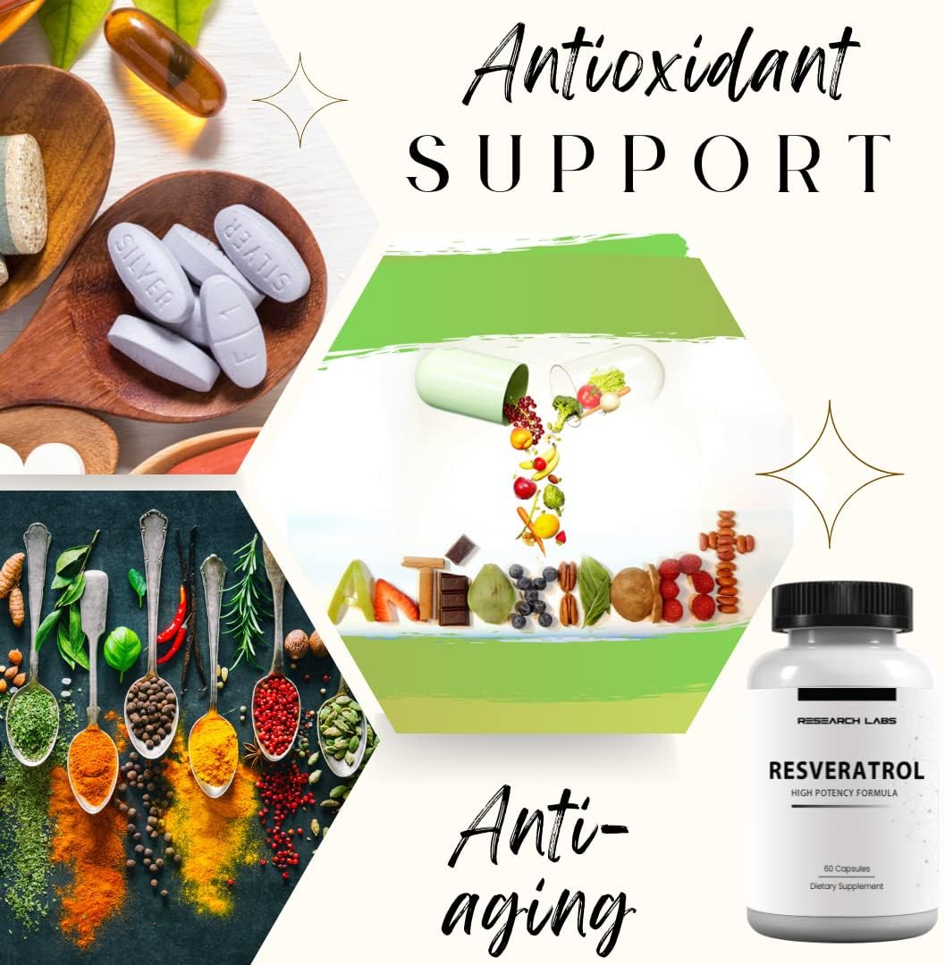 High Potency Micronized Resveratrol Supplement - 1200mg 2X Strength - Antioxidant for Heart Health - 120 Capsules