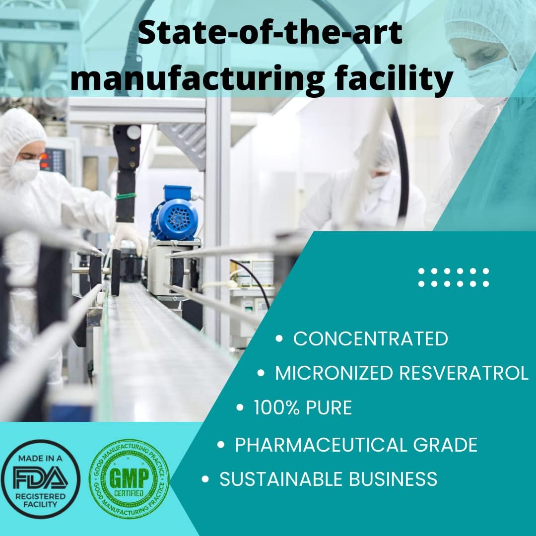 High Potency Micronized Resveratrol Supplement - 1200mg 2X Strength - Antioxidant for Heart Health - 120 Capsules