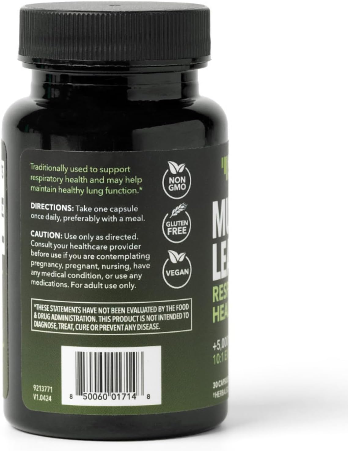 High-Potency Mullein Leaf Capsules for Lung Health - 5000mg Extract 10:1 - Vegan, Non-GMO - Herbal Supplement for Immune Support - 30ct