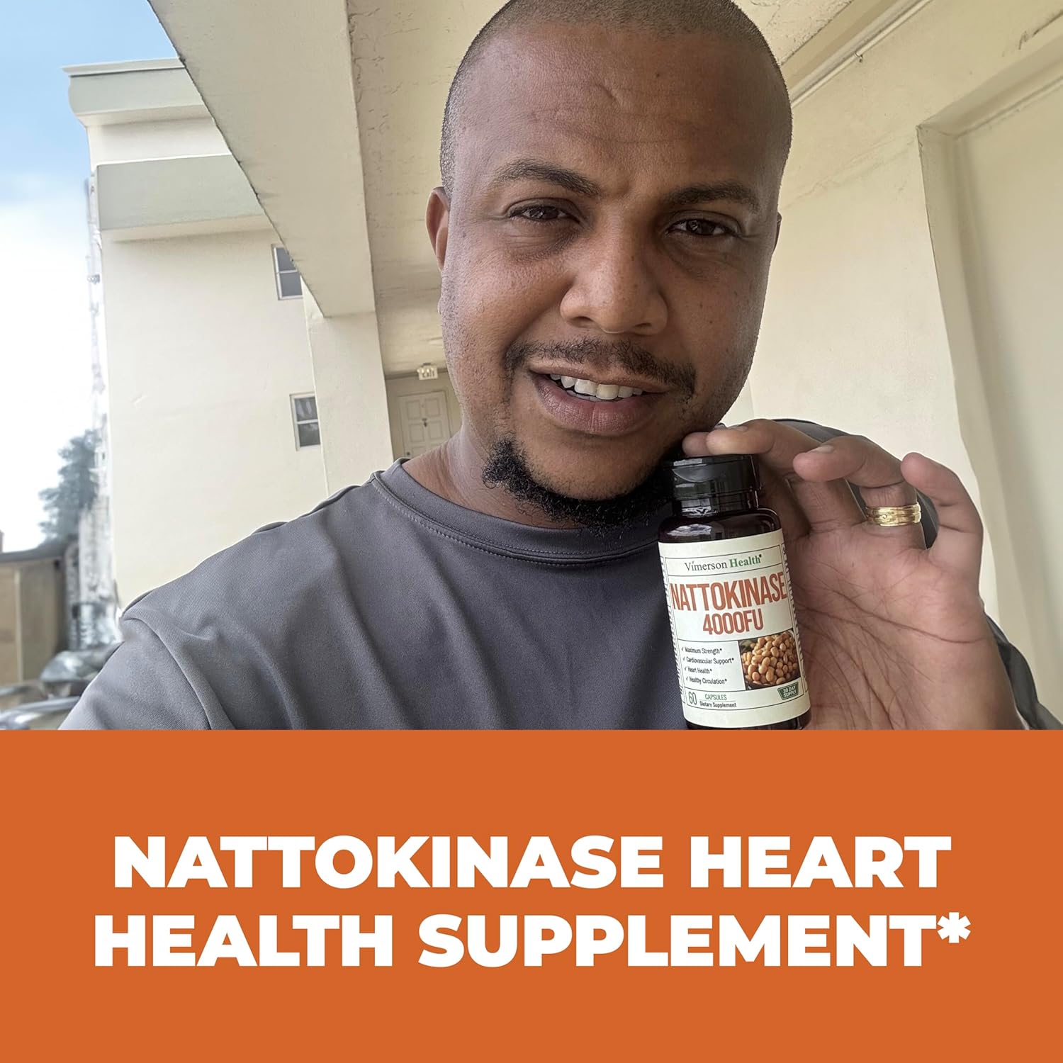 High Potency Nattokinase 4000 FU Supplement for Heart Health & Circulation - Japanese Superfood Enzymes - 60 Capsules - 30-Day Supply - Men & Women's Health Support