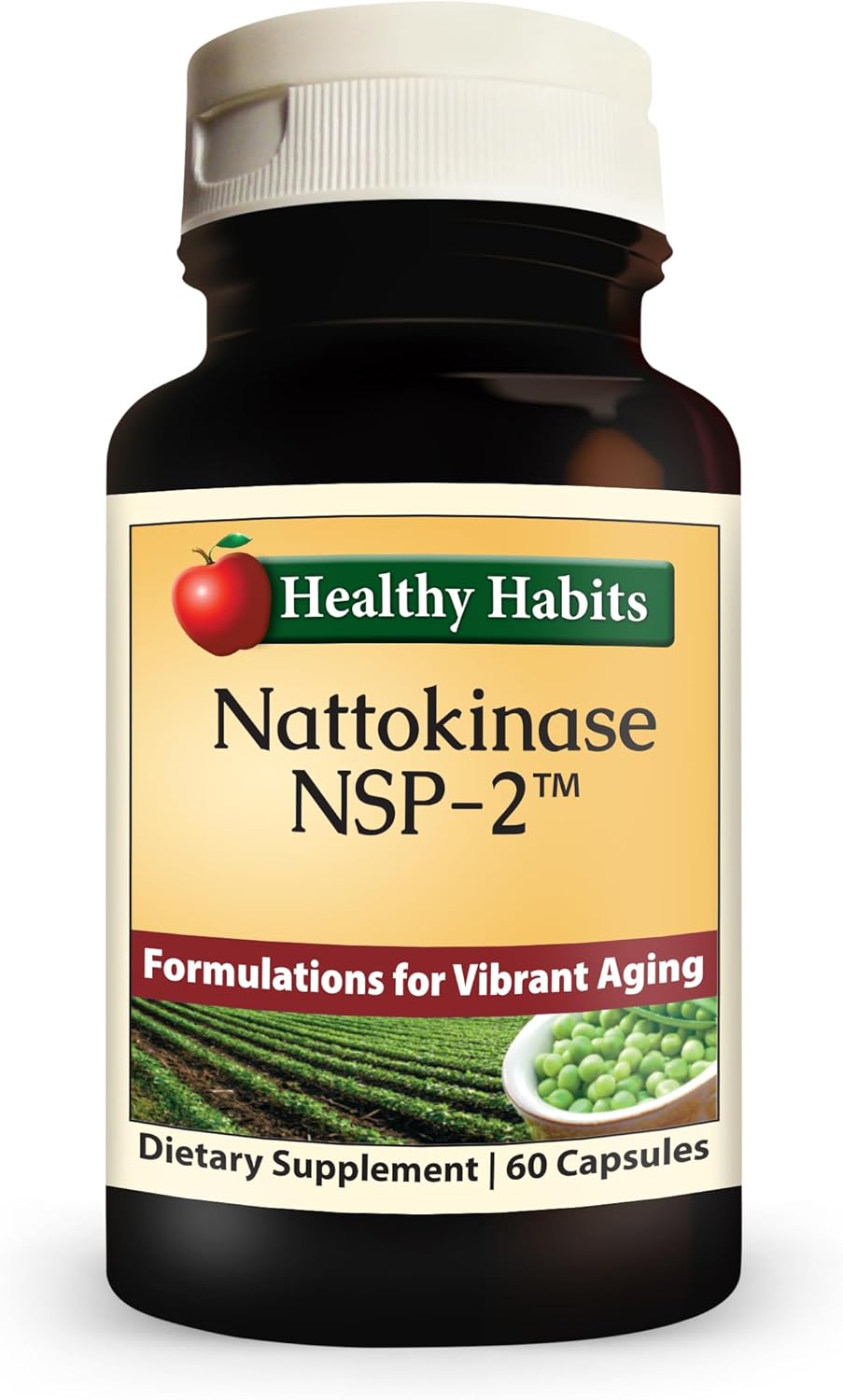 High Potency Nattokinase NSP2 Supplement for Cardiovascular Health - 60 Capsules