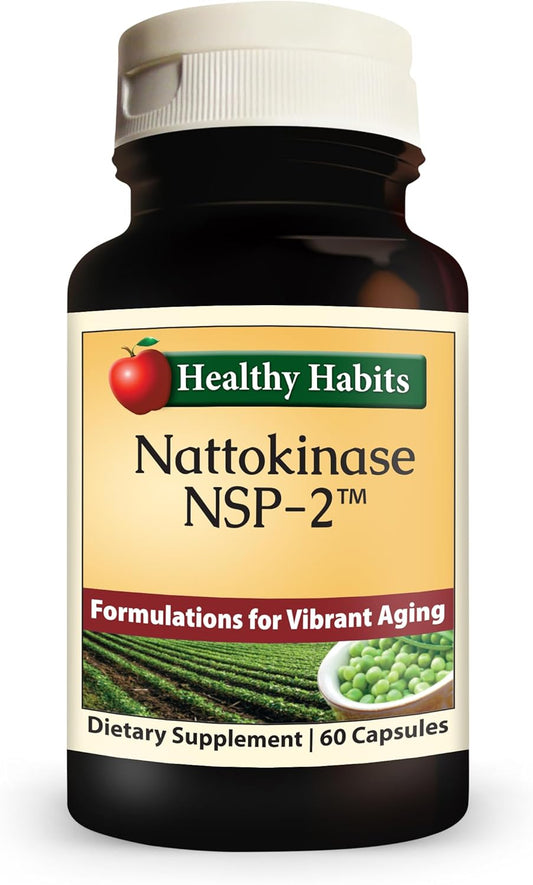 High Potency Nattokinase NSP2 Supplement for Cardiovascular Health - 60 Capsules