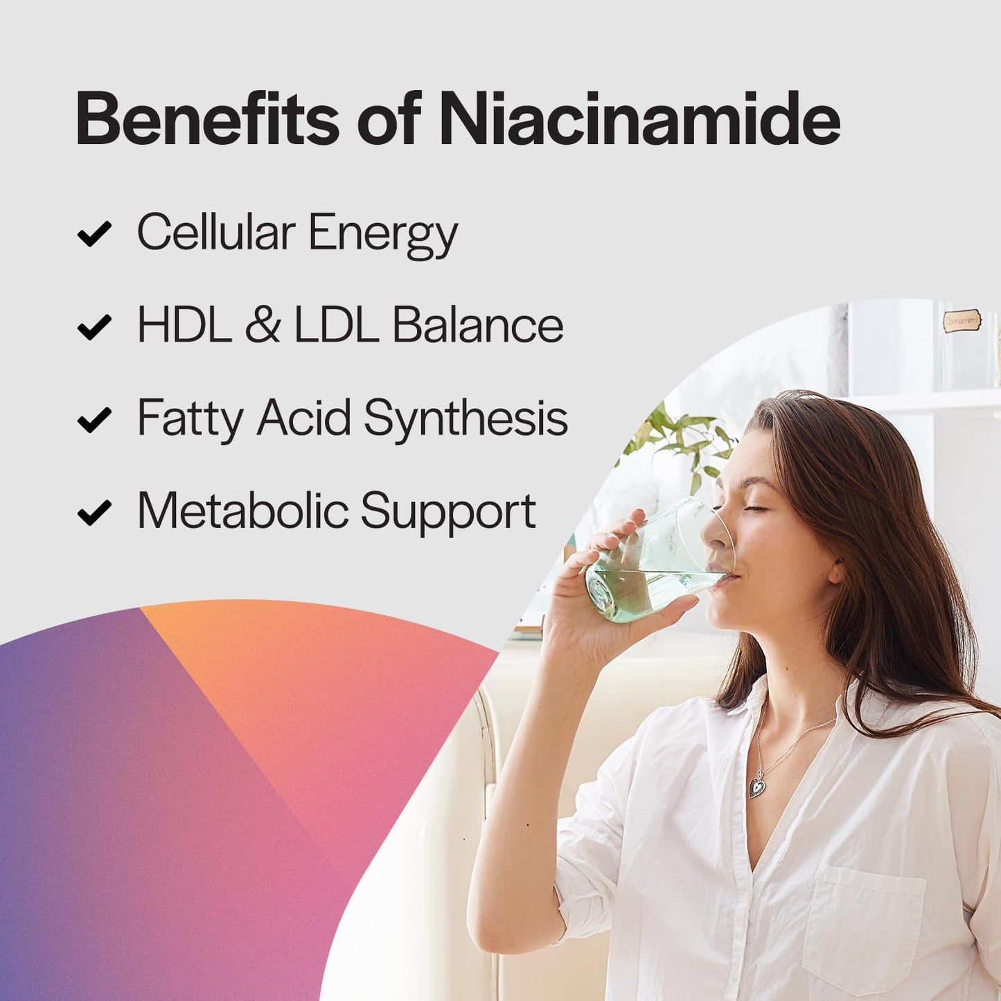 High Potency Niacinamide 500mg - 100 Capsules for Skin & Joint Health, Energy & Cellular Function - Flush-Free Vitamin B3 Supplement