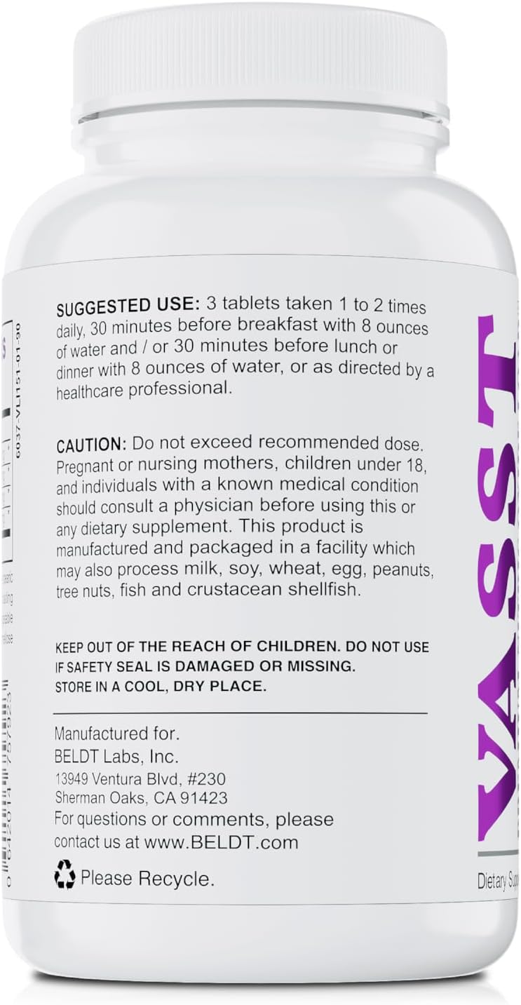 High-Potency Nitric Oxide Booster for Muscle Building and Vascularity - 90 Tablets by BELDT Labs