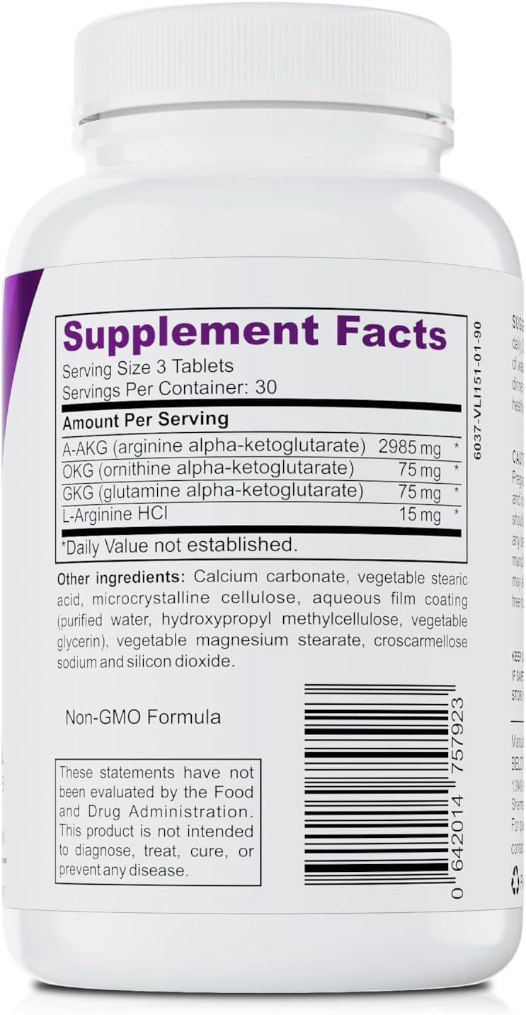 High-Potency Nitric Oxide Booster for Muscle Building and Vascularity - 90 Tablets by BELDT Labs