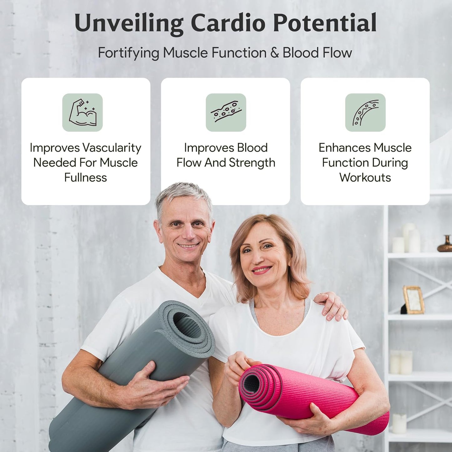 High Potency Nitric Oxide Supplement Powder with L Arginine and L Citrulline for Cardiovascular Health - Natural Lemon Lime Flavor - 258g