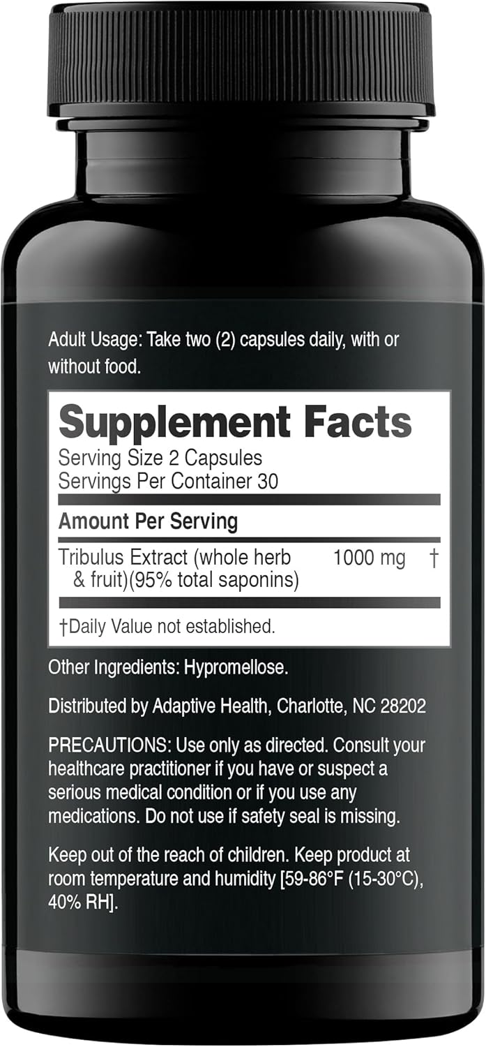 High Potency Nugenix Essentials Tribulus Terrestris Extract for Men - 1000mg, 95% Saponins, Extra Strength - 60 Count