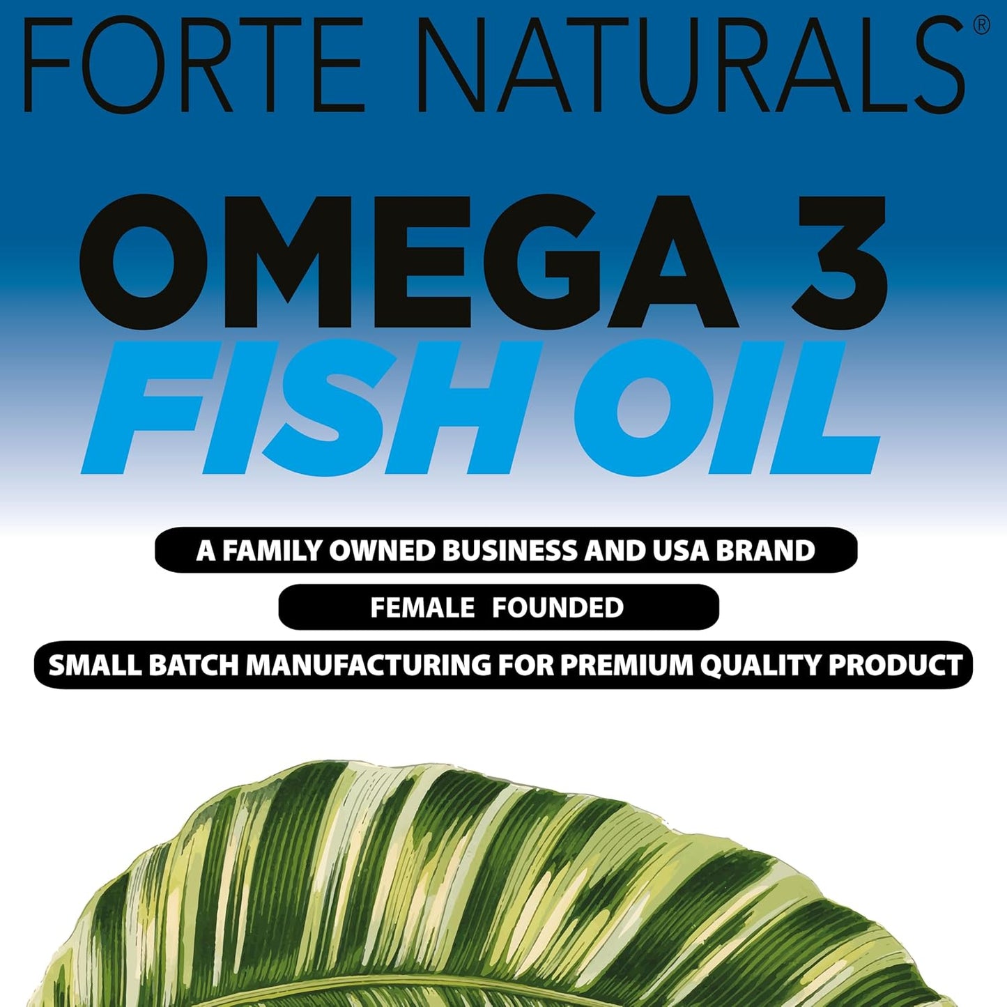 High Potency Omega 3 Fish Oil Supplement with 2000mg Dose - Non GMO Fatty Acid for Pets and Humans - Made in USA