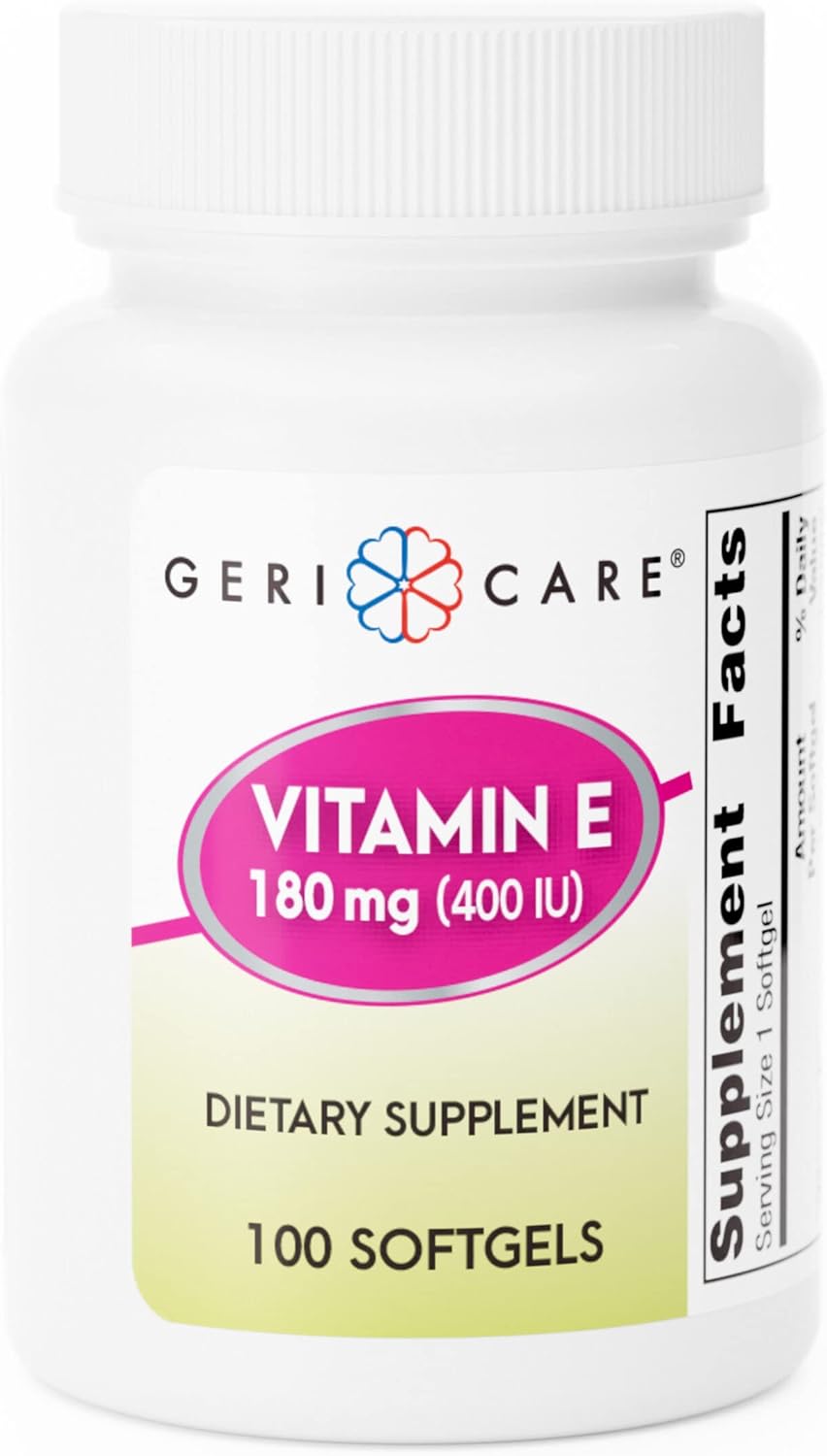 High-Potency Organic Vitamin E Capsules - 400 IU for Skin & Immune Support | 100 Count for Women and Men | Alternative to Nature Bounty & Solgar