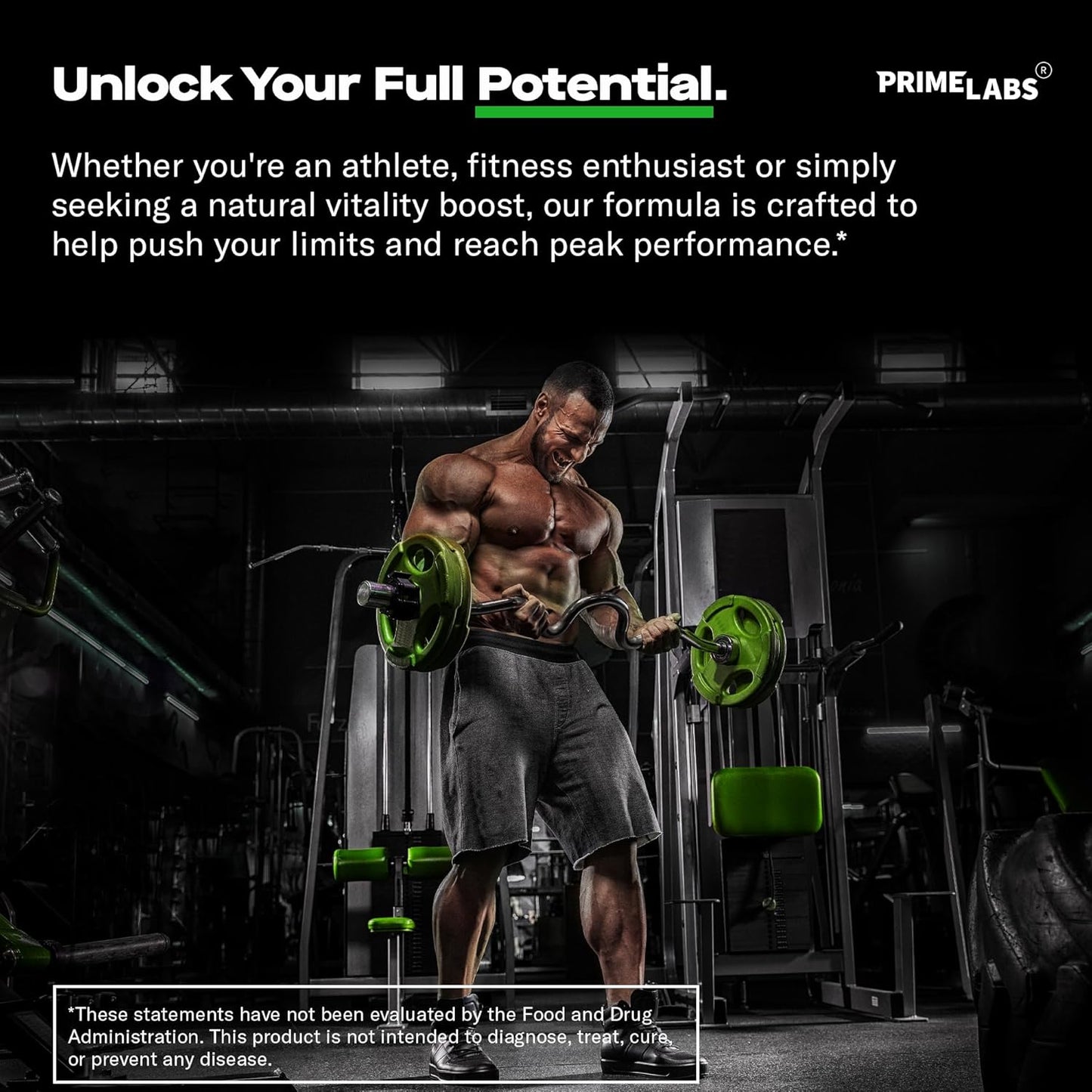 High Potency Prime Labs Tribulus Terrestris for Men - 1300mg with 95% Saponins - Boost Energy, Vitality, Strength - 120 Capsules