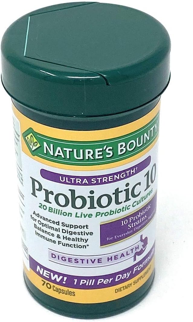 High Potency Probiotic Supplement - 70 Capsules by Nature's Bounty