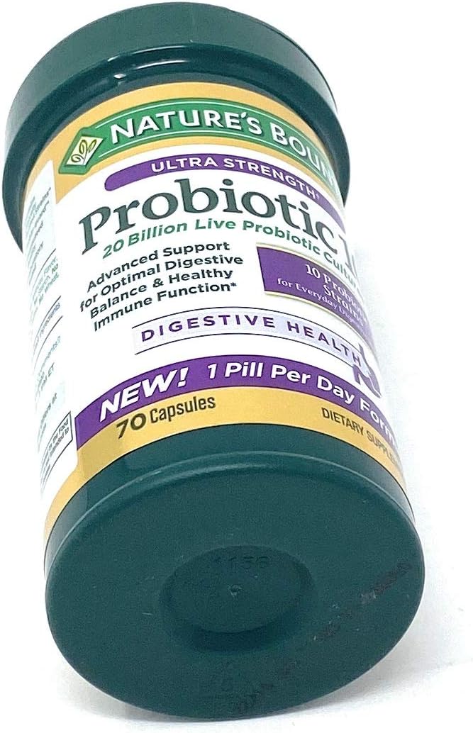 High Potency Probiotic Supplement - 70 Capsules by Nature's Bounty