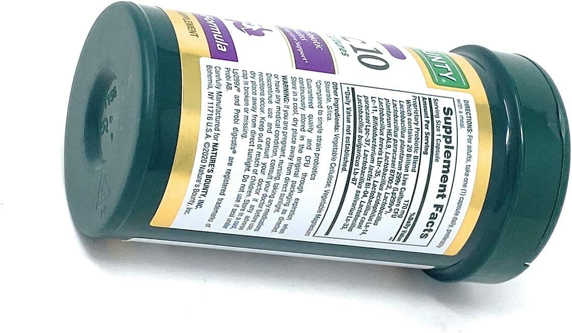 High Potency Probiotic Supplement - 70 Capsules by Nature's Bounty