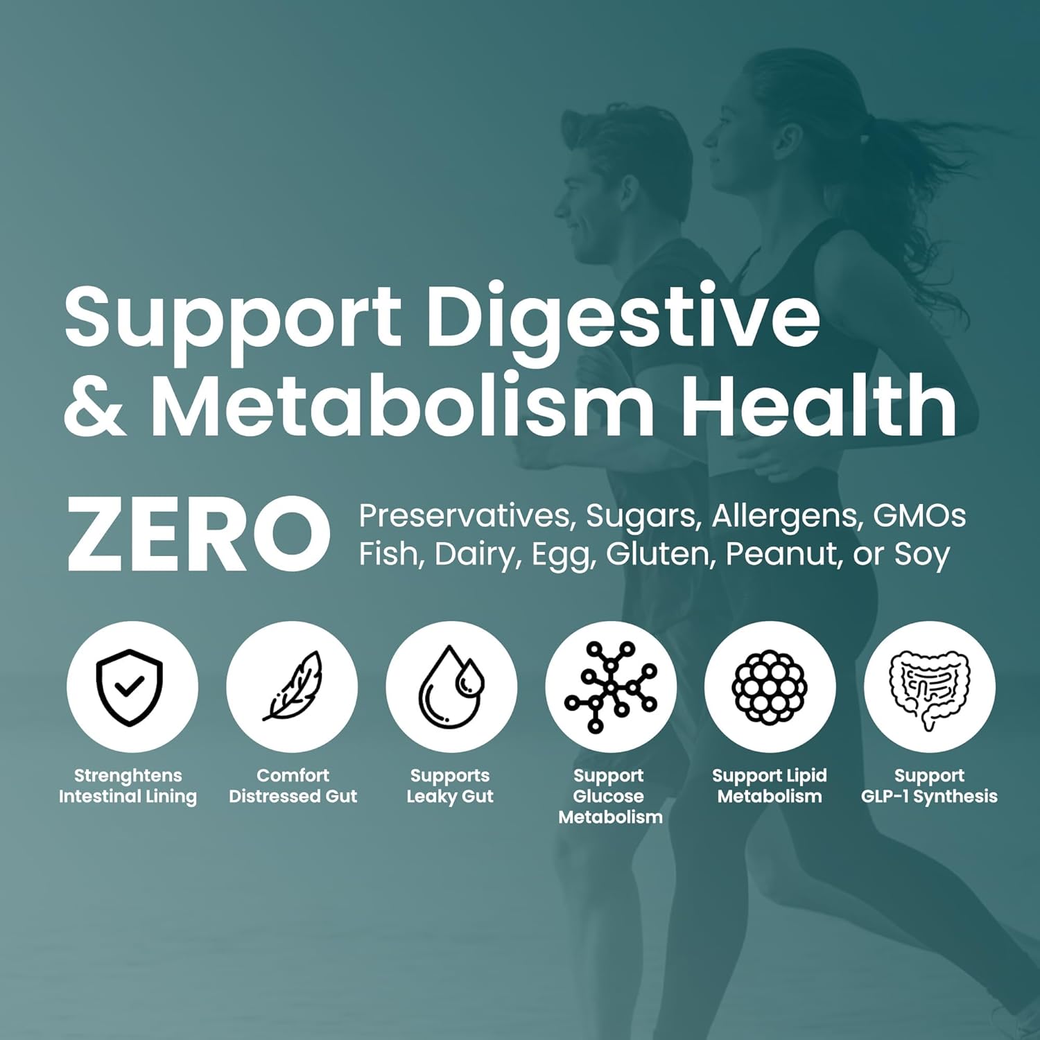 High Potency Probiotic Supplement with 200 Billion CFUs, 15 Strains, Prebiotics & Enzymes - 60 Vegan Capsules