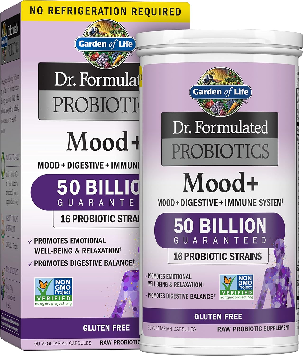 High Potency Probiotic & Zinc Supplement for Mood Support - Garden of Life Dr. Formulated Probiotics & Multimineral Formula