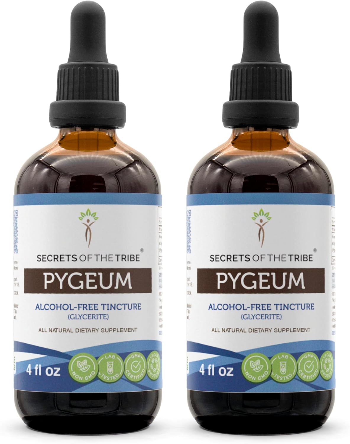 High-Potency Pygeum Africanum Herbal Tincture for Overall Health and Wellness - Alcohol-Free Extract - 2x4 oz