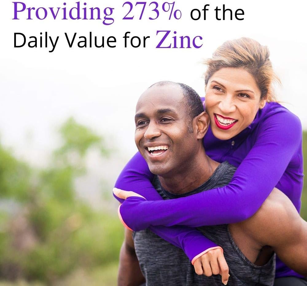High Potency Raw Zinc and Vitamin C Multimineral Supplement for Men Over 50 - Garden of Life Vitamin Code 50 & Zinc 30mg