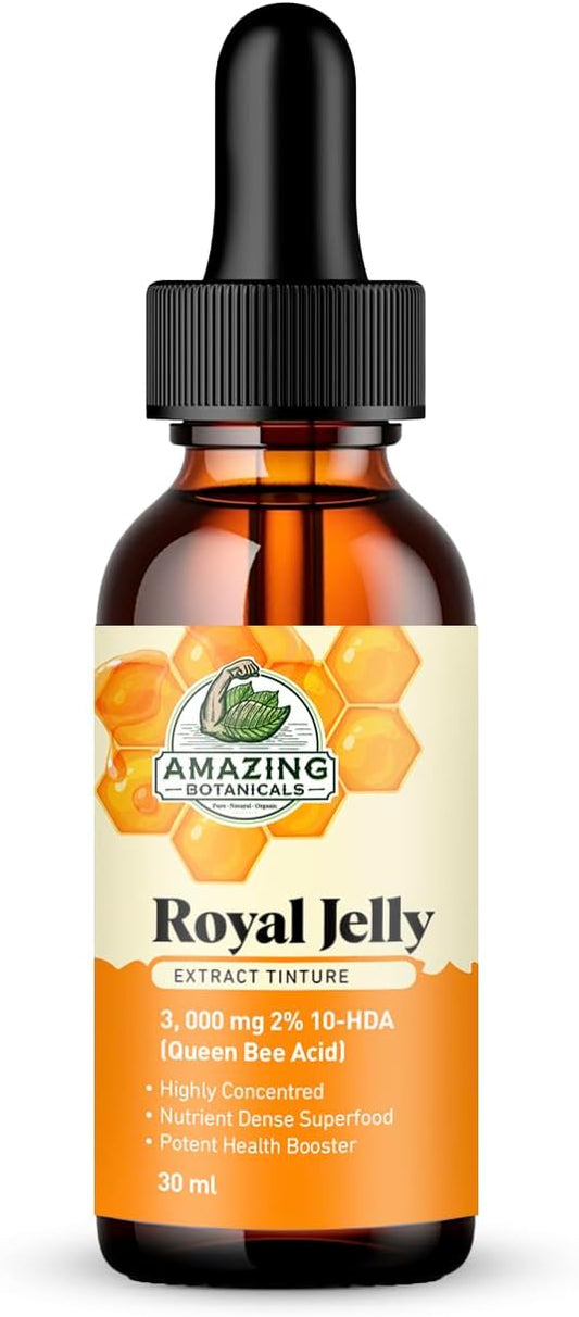 High Potency Royal Jelly Extract Tincture - 3,000 mg - Amazing Botanicals